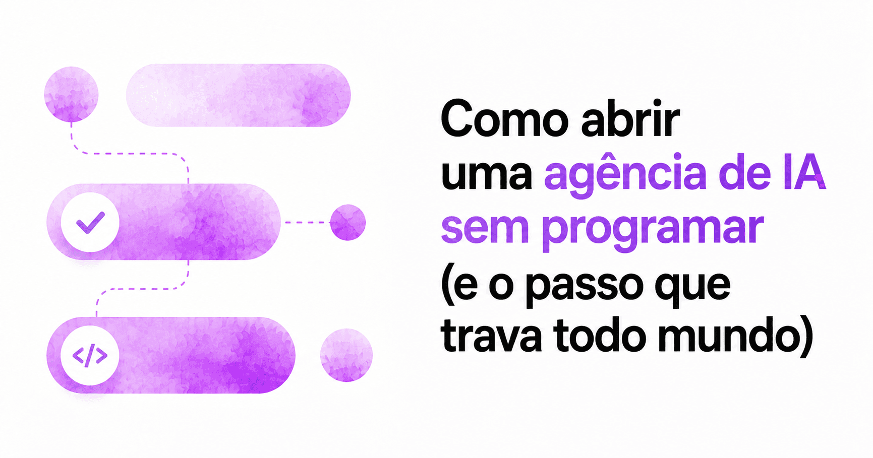 Como abrir uma agência de IA sem programar (e o passo que trava todo mundo)